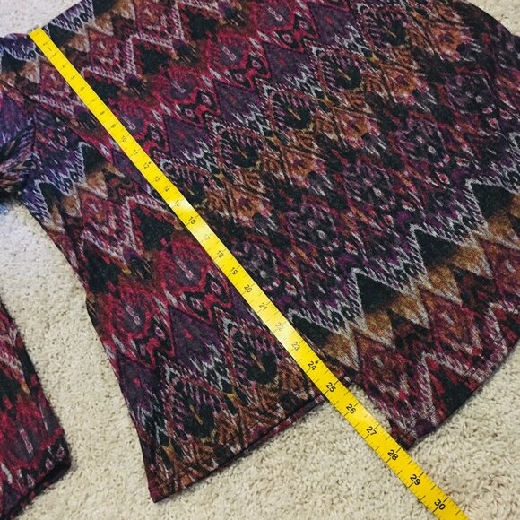 Canadian Clientele Retro Psychedelic Knit Wrap Over Top - Picture 14 of 15